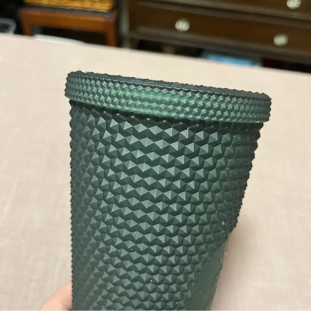 Starbucks Studded Tumbler - Matte Dark Green, 24 oz 2022 Holiday Acrylic